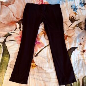Ralph Lauren Women's Ponte Pants in Black Sz XL